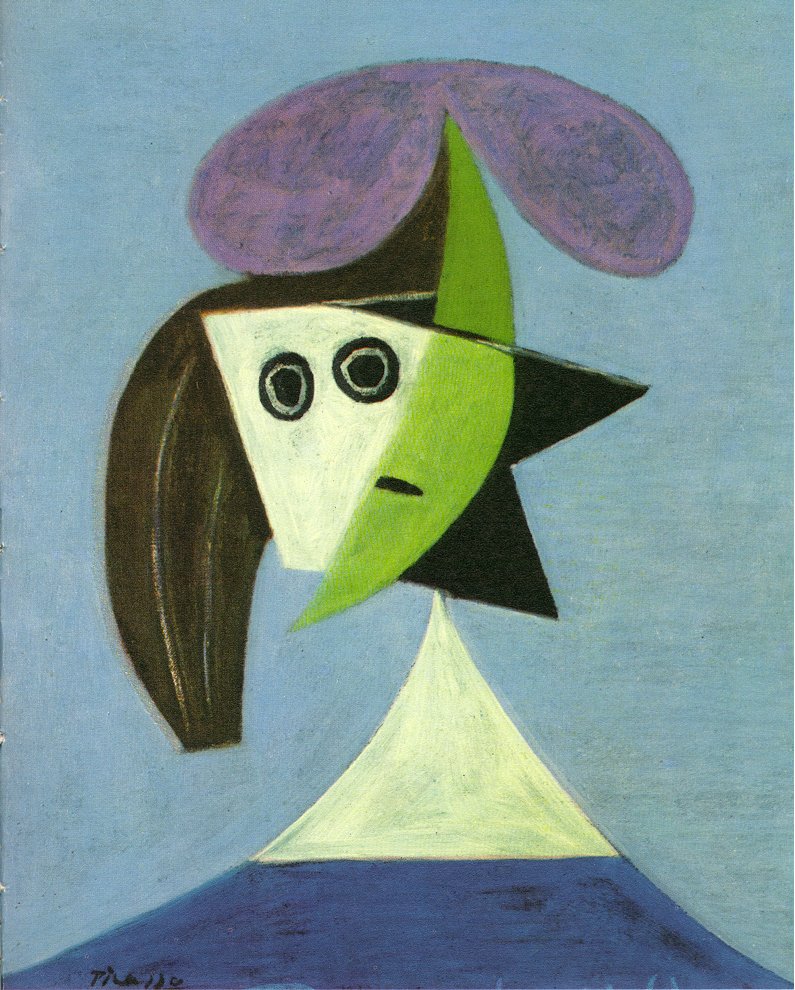 Picasso Woman with hat. Olga 1935